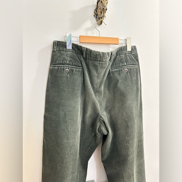 Green velvet pants Pierre Cardin vintage - Picture 9 of 16